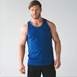 Lululemon Mens Sleeveless Shirt Tank Top Blue Size Small